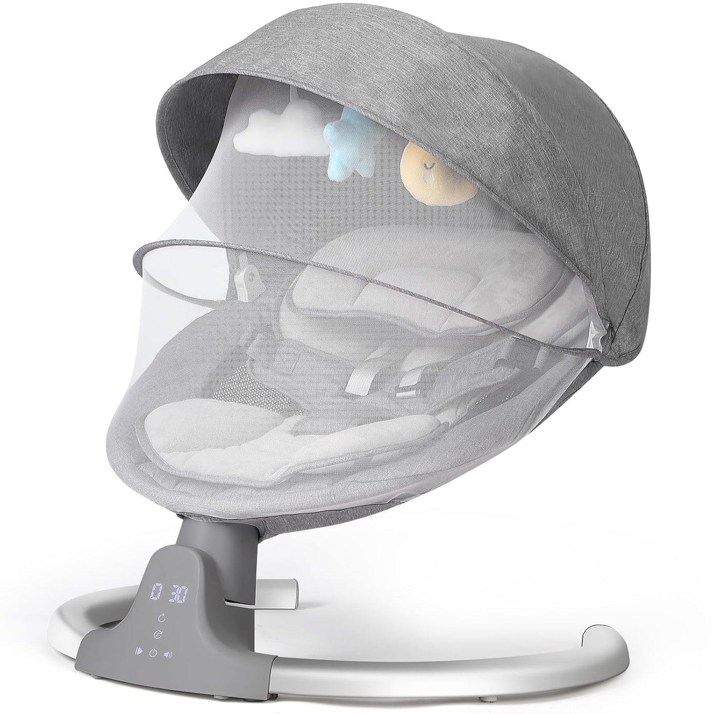 KIDINIX Infant Swing: 5 Speeds, 10 Lullabies, Remote Control