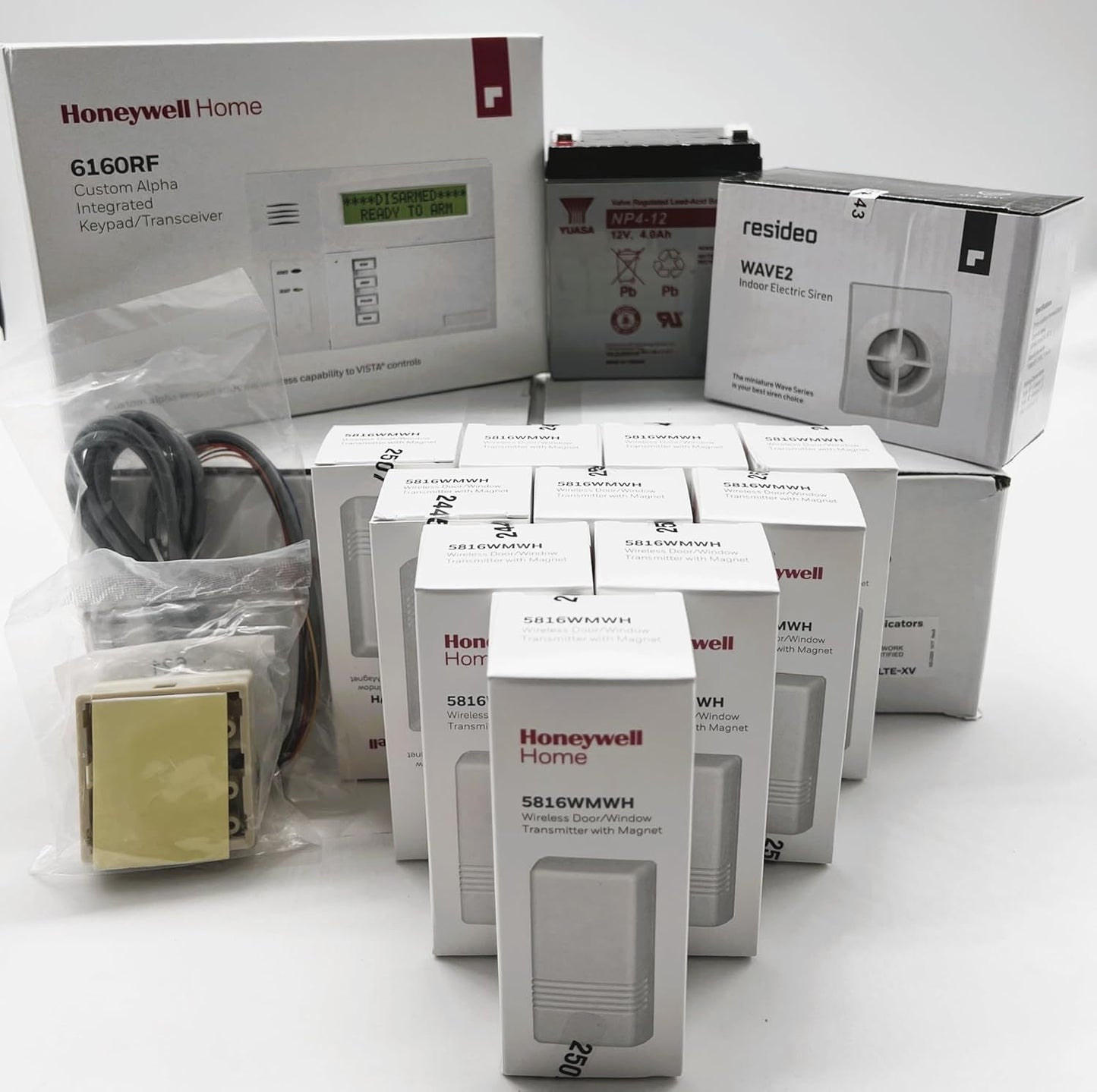 Honeywell Vista 20P Security System Package with Sensors and More