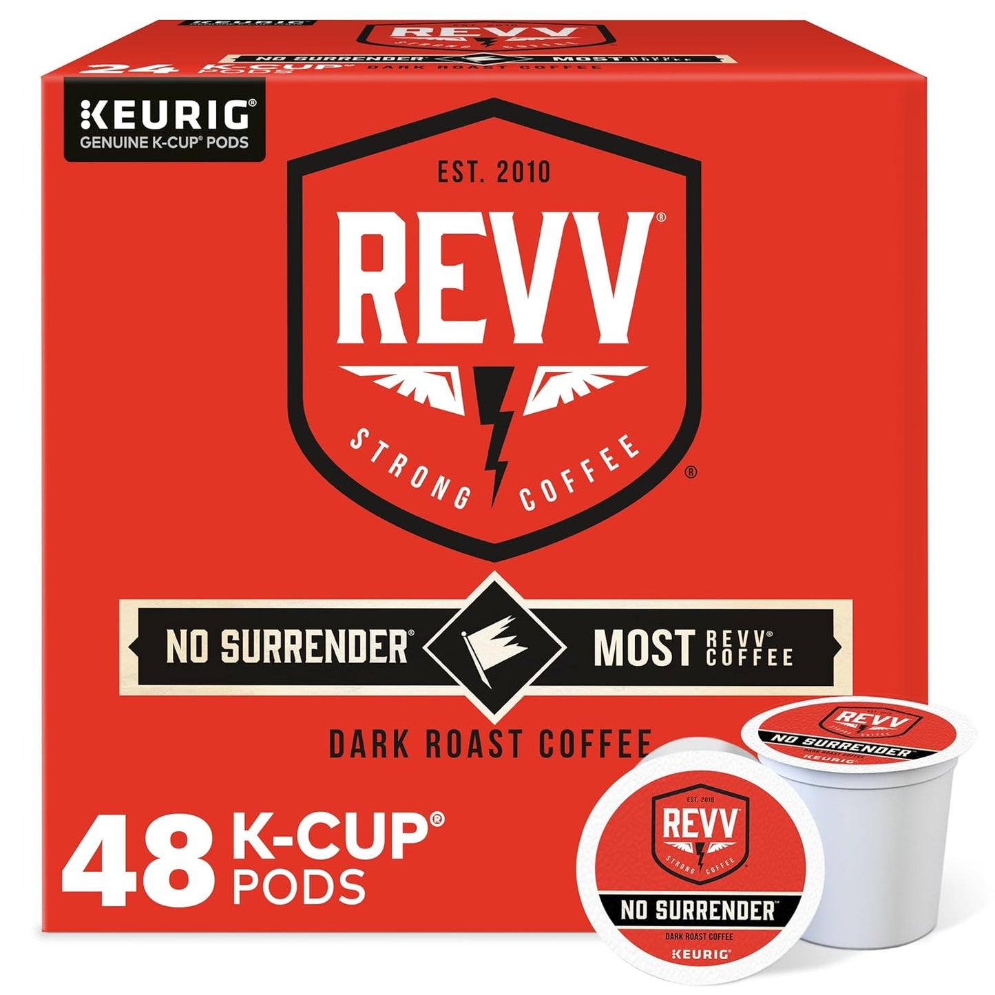 REVV NO SURRENDER Coffee Keurig K-Cup Pods for Bold Flavor