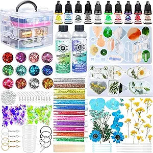JILLSKY Resin Decoration Accessories Molds Kits for Jewelry Making