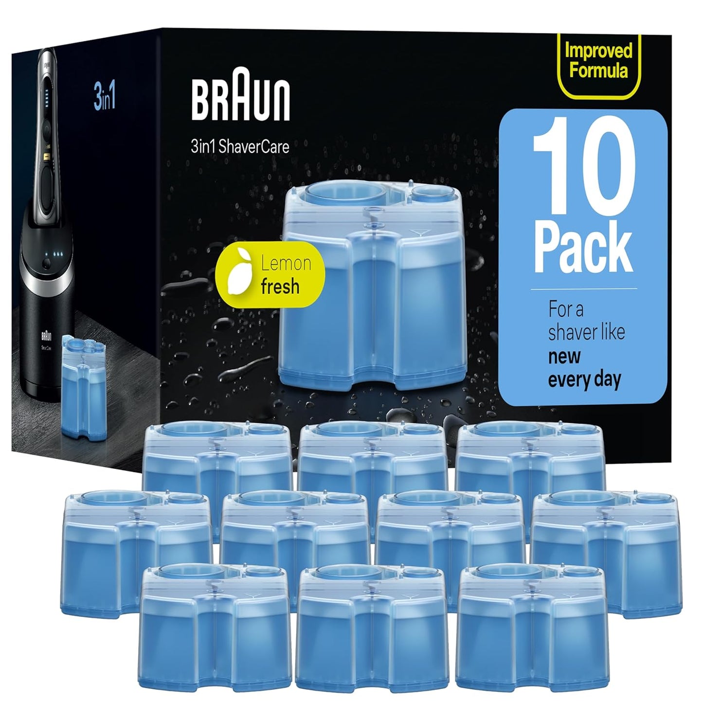 Braun Clean & Renew Refill Cartridges for Optimal Shaver Hygiene
