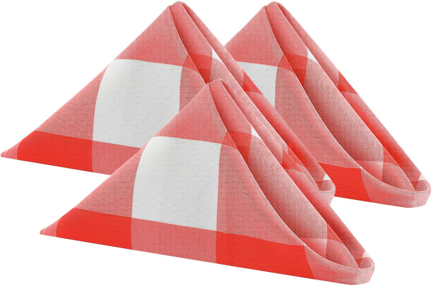 Buffalo Plaid Table Napkins Set of 50 for Stylish Dining