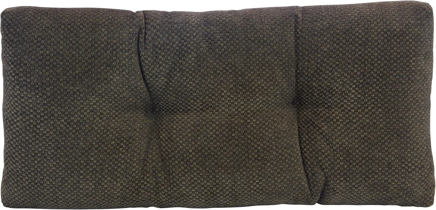 Klear Vu Corner Nook Non-Slip Tufted Bench Cushion 30 in Dark Brown