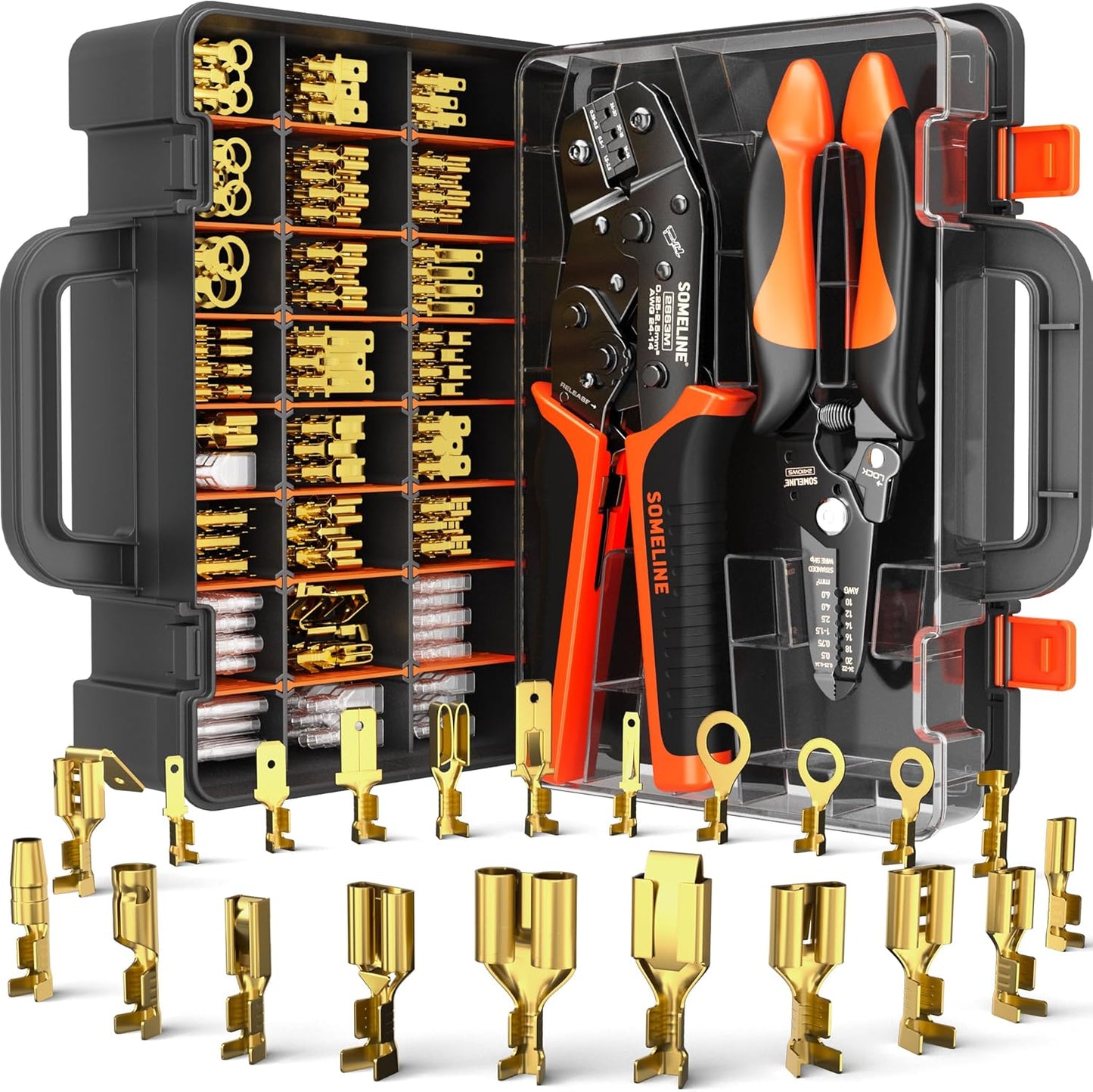 SOMELINE Wire Terminal Crimping Tool Kit for DIY Projects