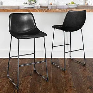 LEMBERI 30 inch Bar Stools Set of 2 for Modern Dining Spaces