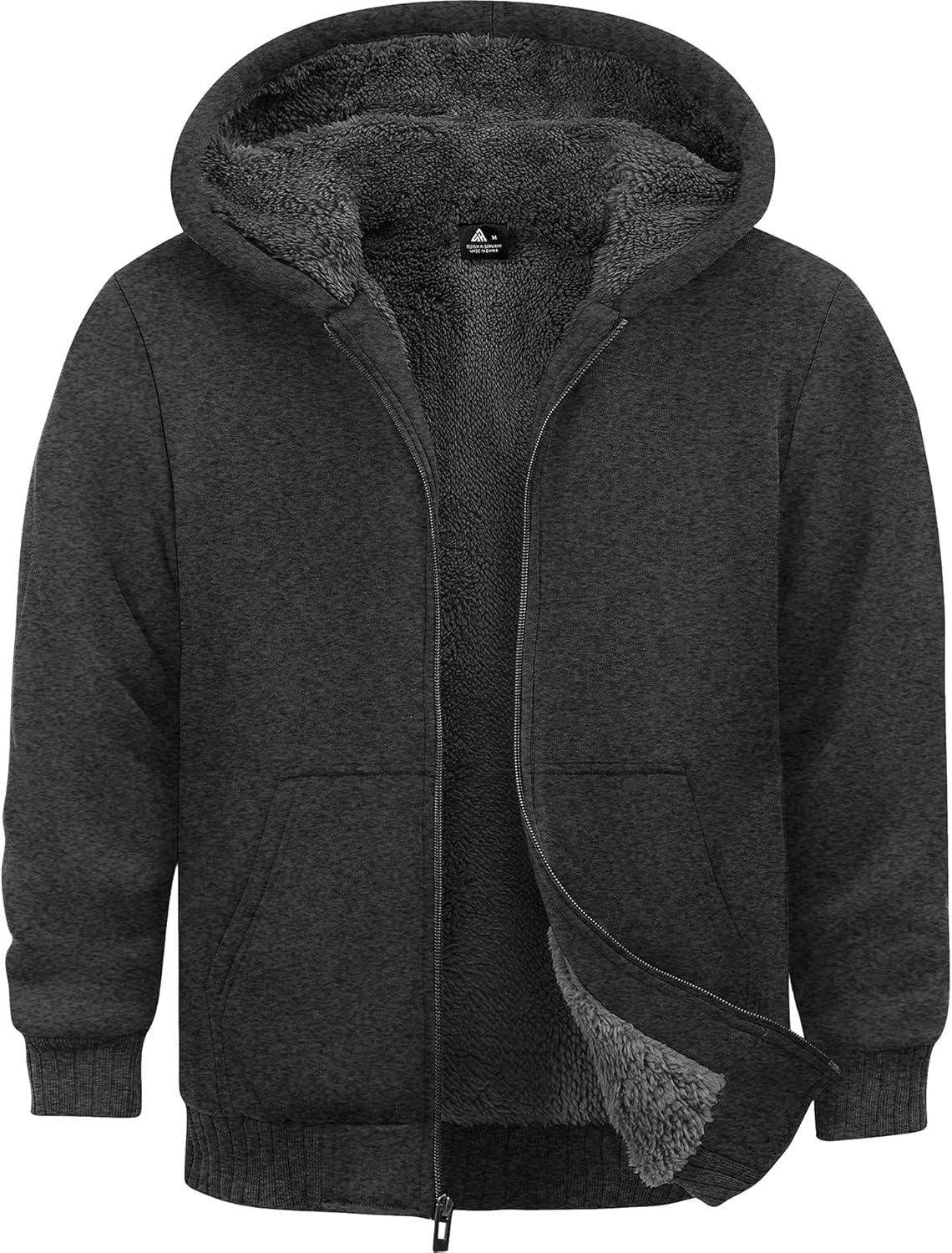 Boys Fleece Jacket Zip Up Hoodie for Winter Warmth and Comfort