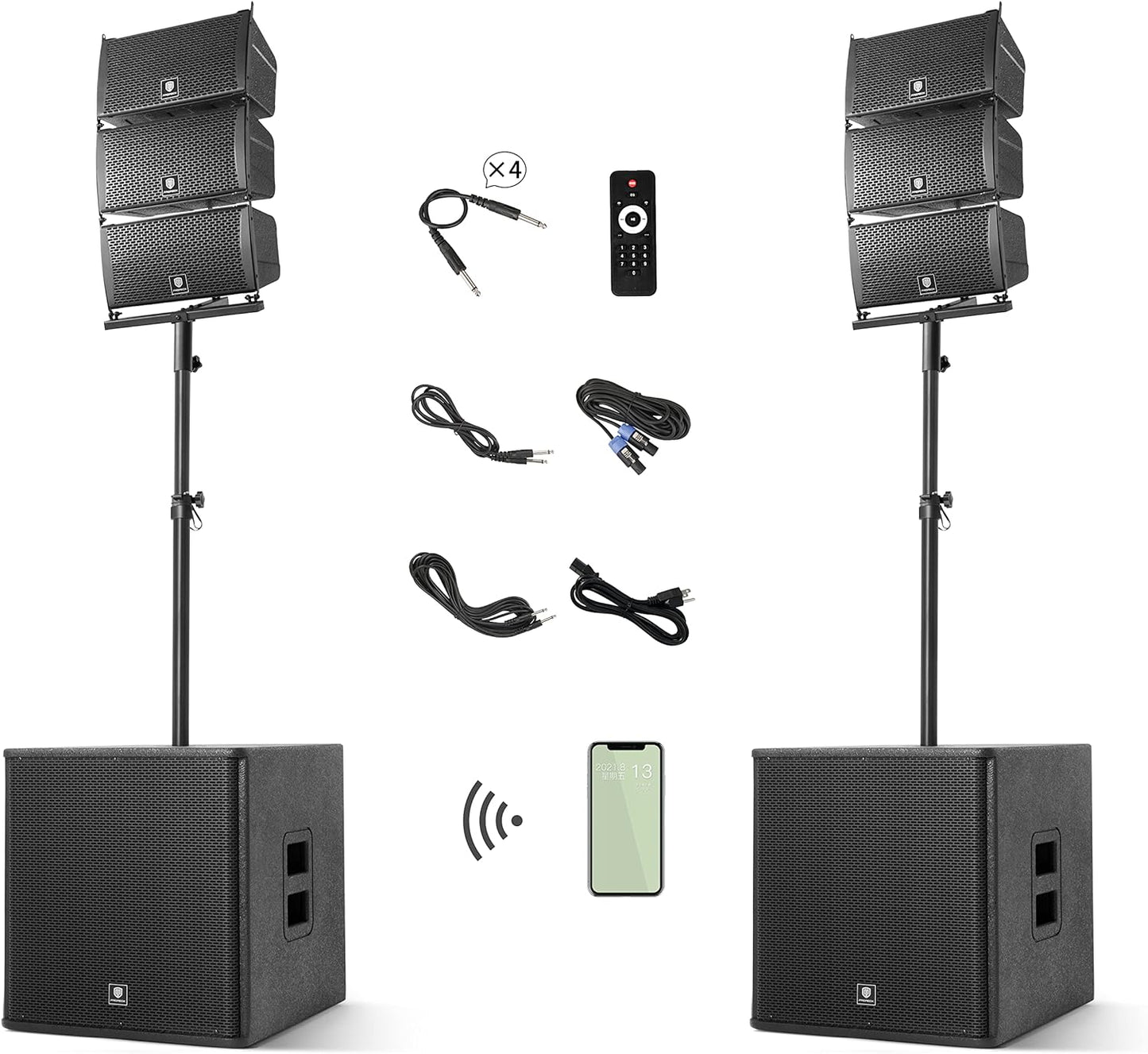 Powerhouse 8000W Stereo Speaker System for Epic Parties!