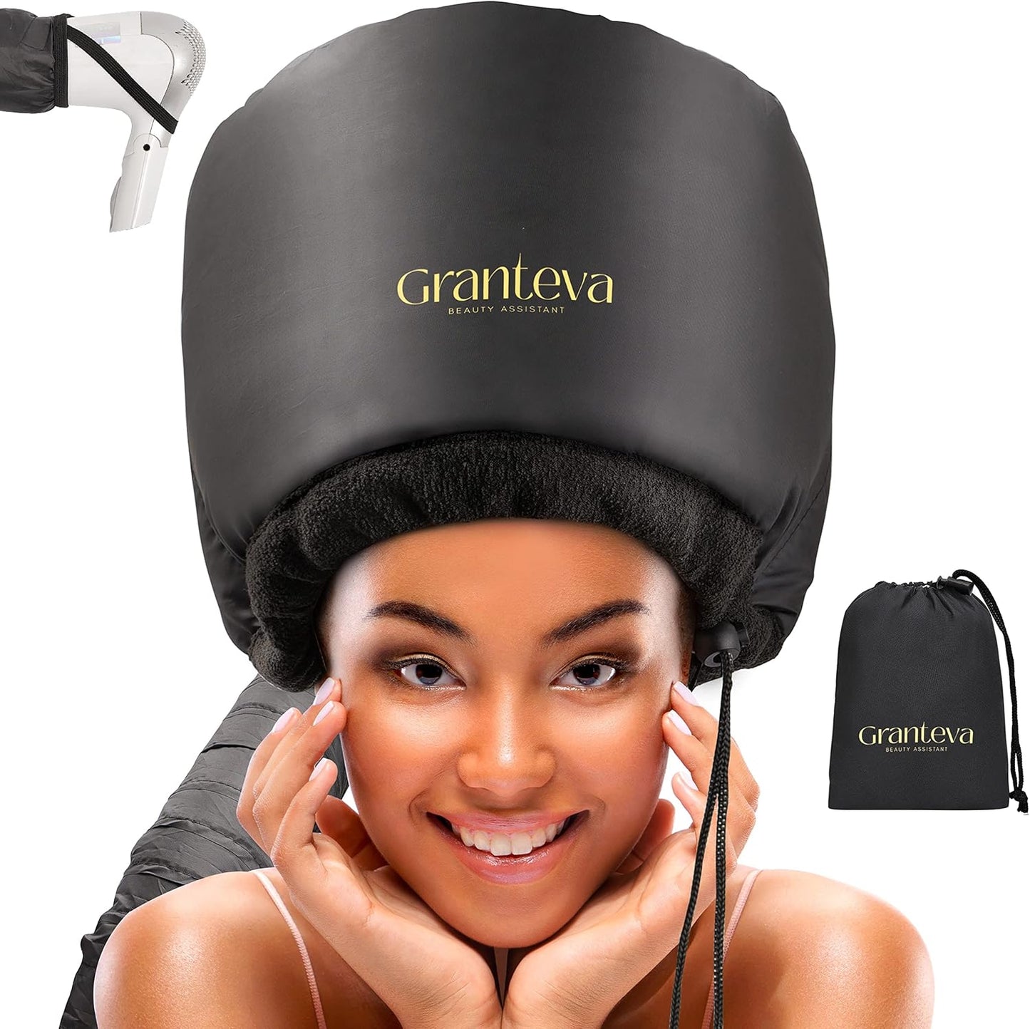 Granteva Hooded Hair Dryer: Speeds Up Drying