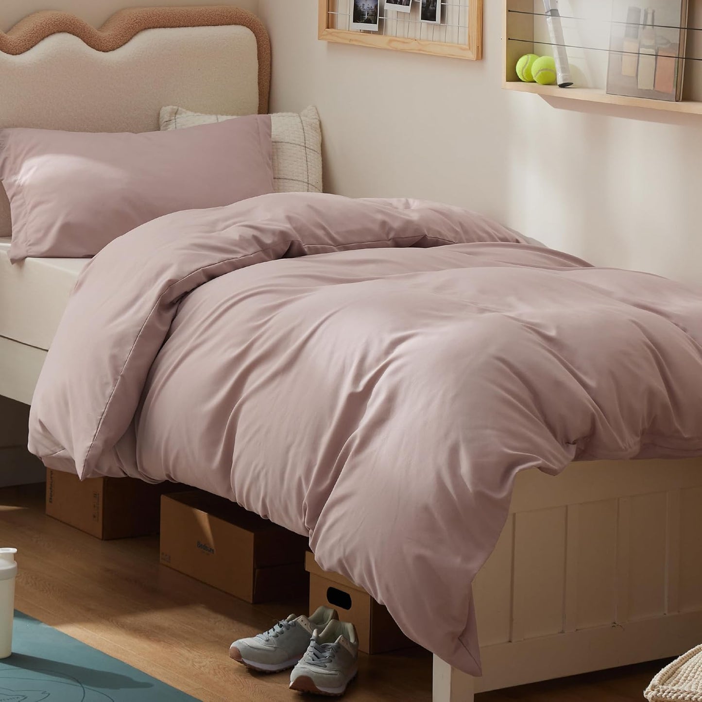 Bedsure Twin Duvet Cover Set - Soft Double Brushed Bedding