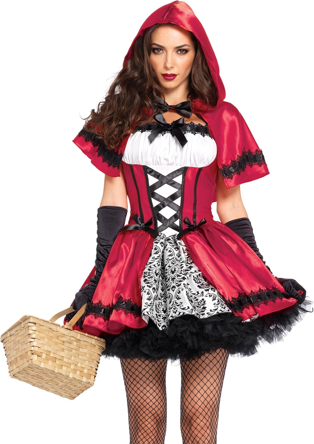Gothic Red Riding Hood Costume for Enchanting Fairy Tale Looks