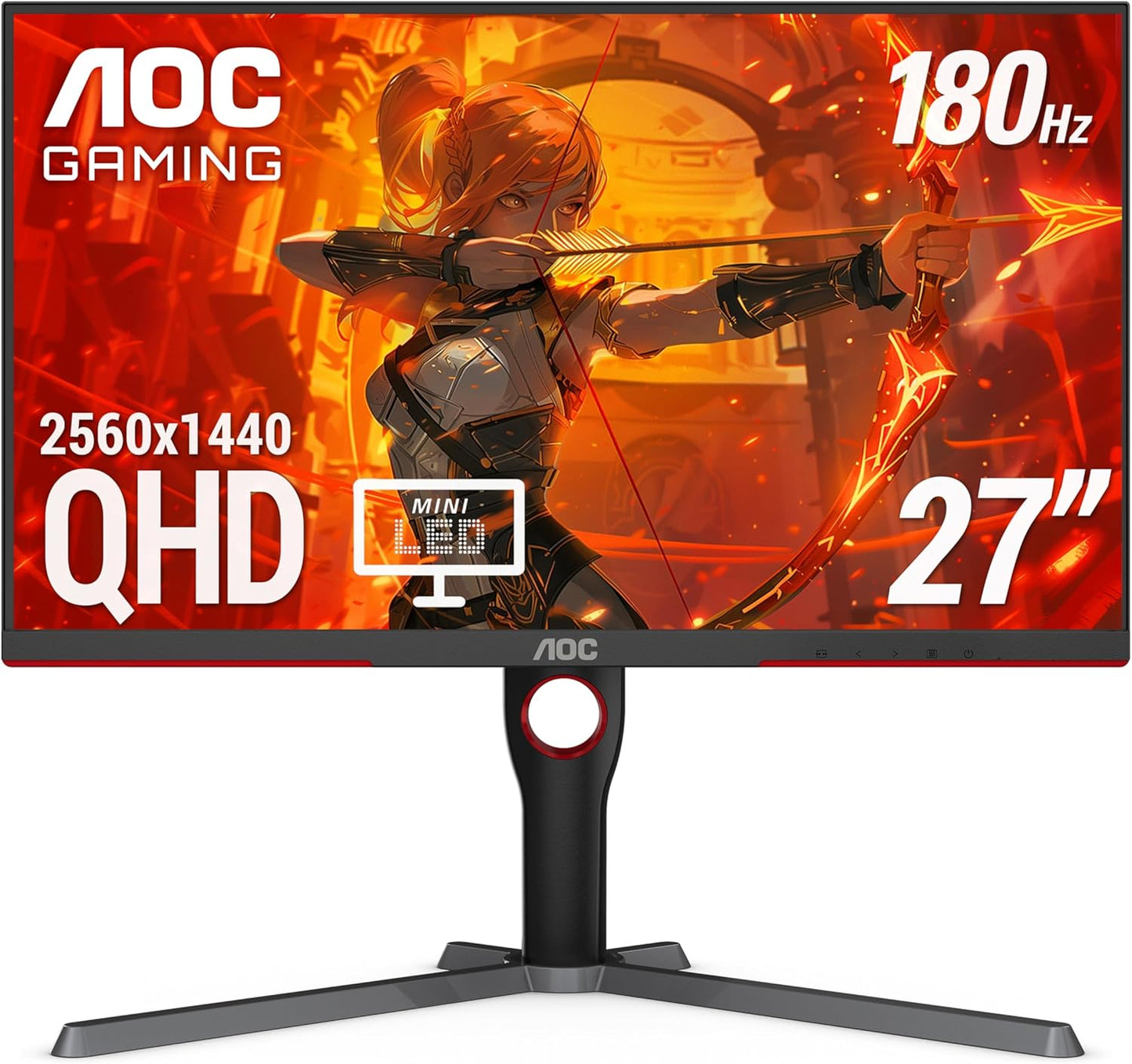 Immerse in Gaming Bliss: AOC 27 QHD 180Hz Monitor