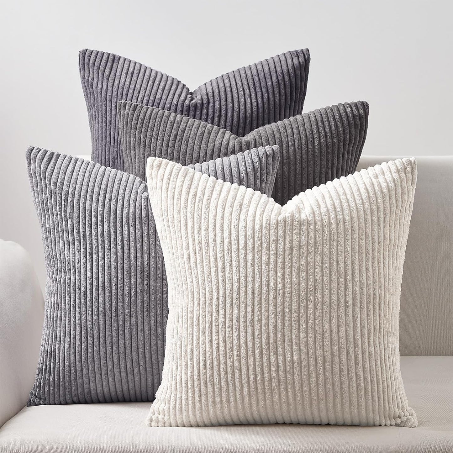 Topfinel Decorative Throw Pillow Covers Set of 4 Soft Velvet