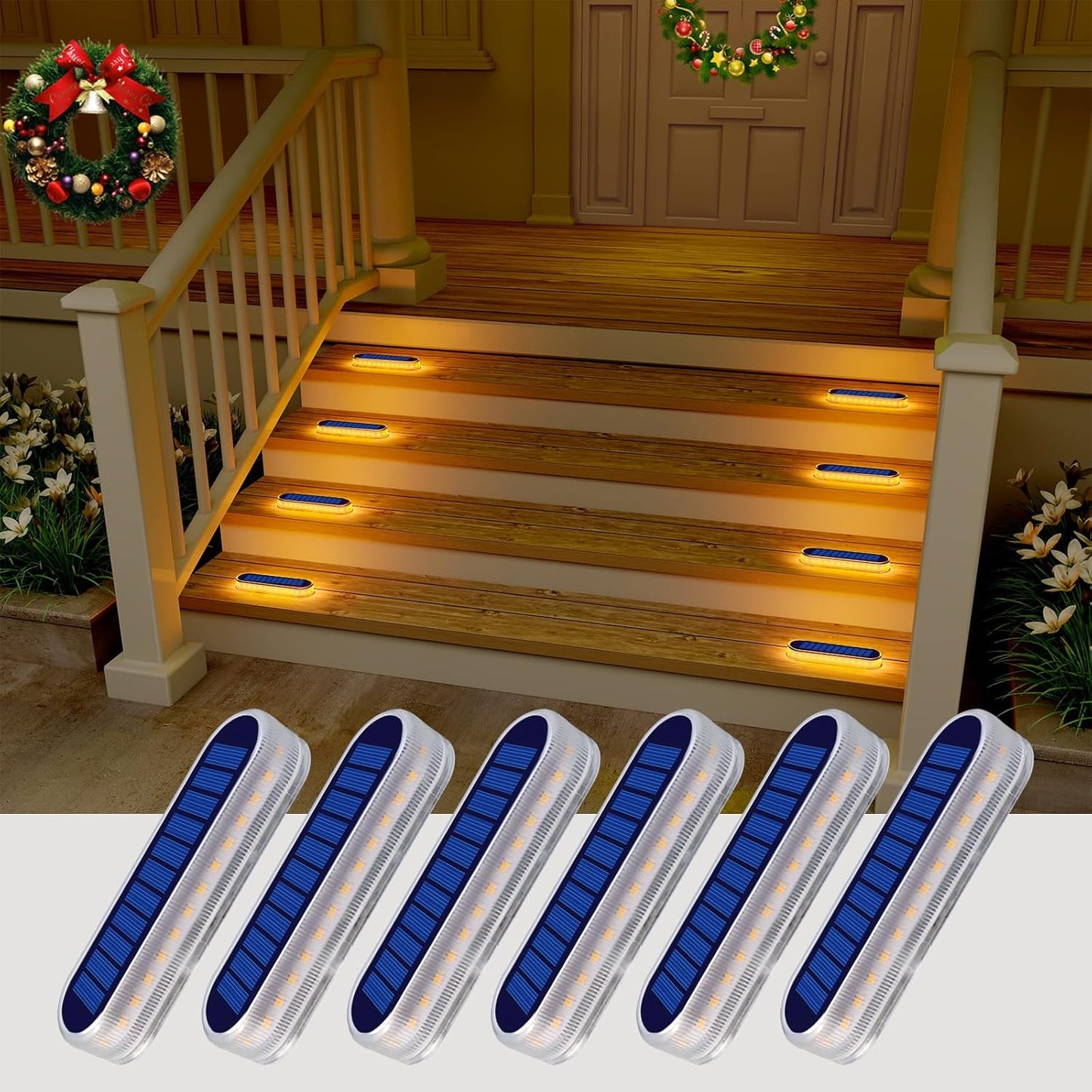 Solar Deck Lights for Outdoor Use - Waterproof LED Path Lights