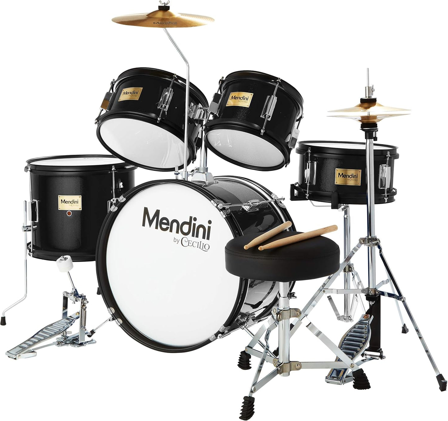 Mendini Kids Drum Set 5 Piece - Perfect for Young Drummers