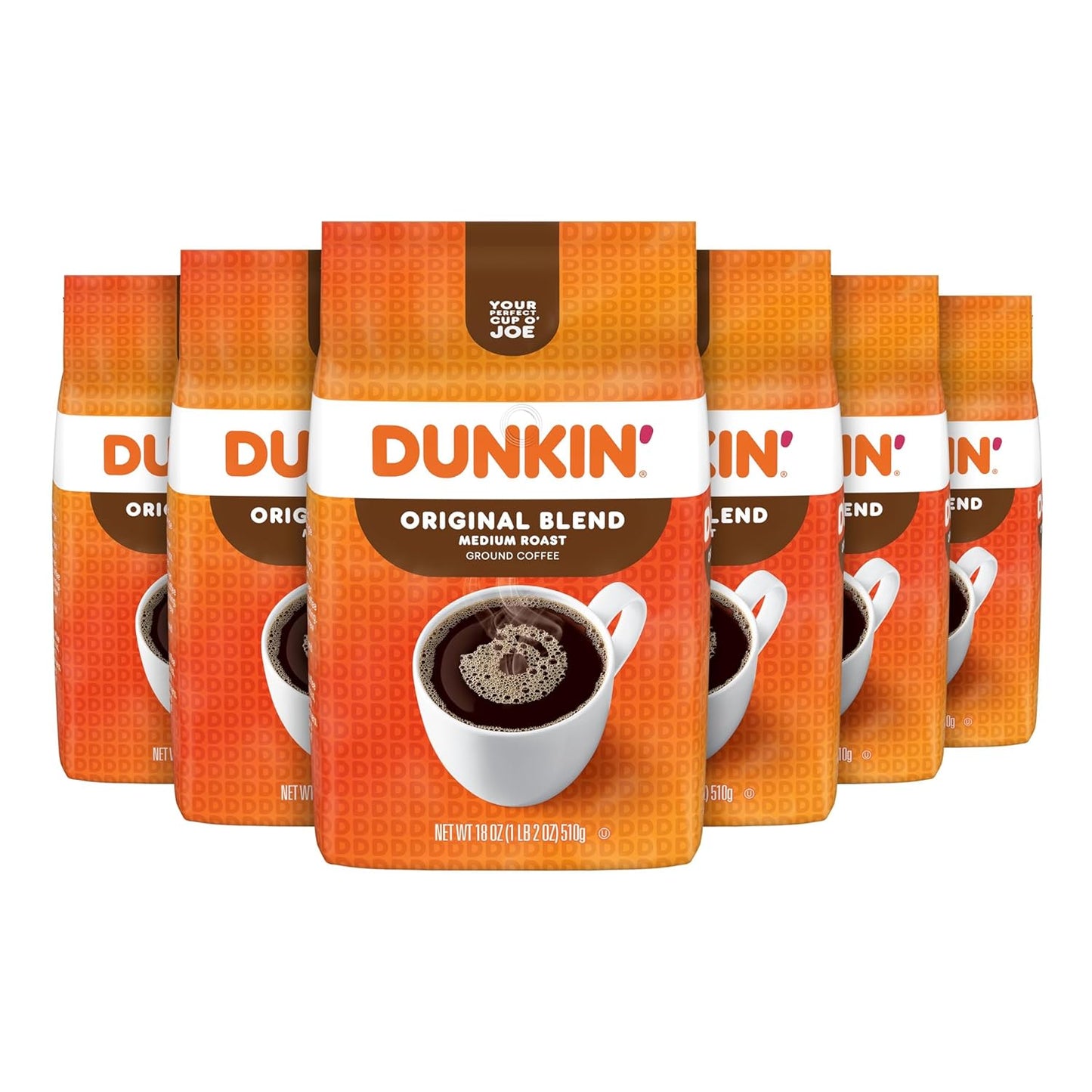 Dunkin Original Blend Medium Roast Ground Coffee for Home Brewing