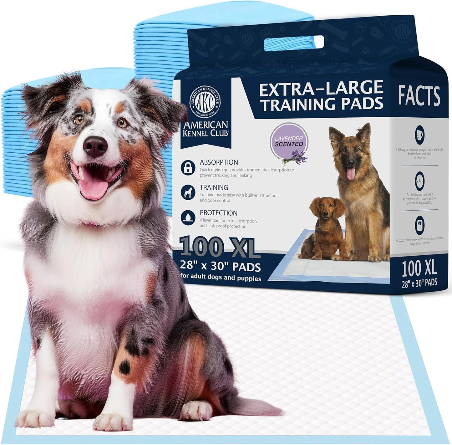Scented Puppy Training Pads with Ultra Absorbent Quick Dry Gel