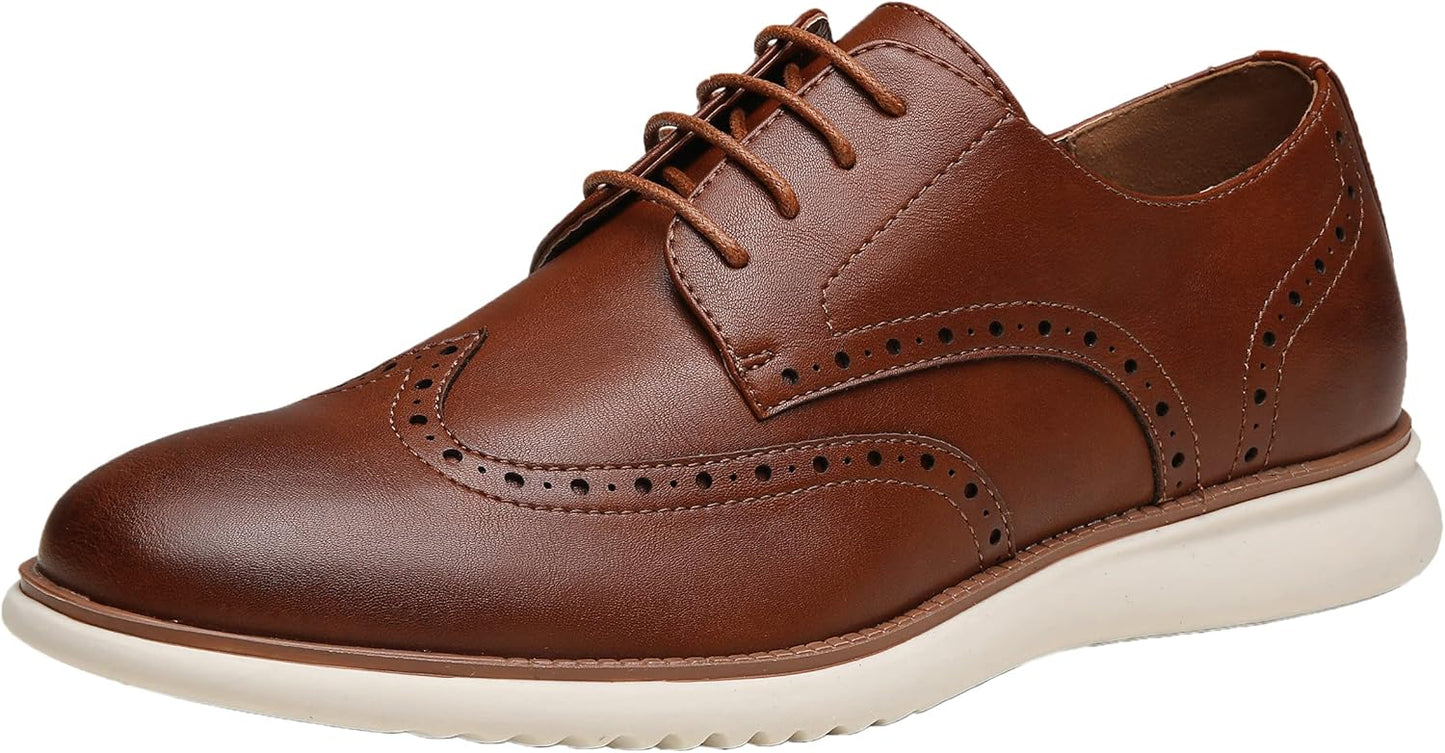 Jousen Mens Dress Shoes Oxfords Casual Retro Classic Comfort