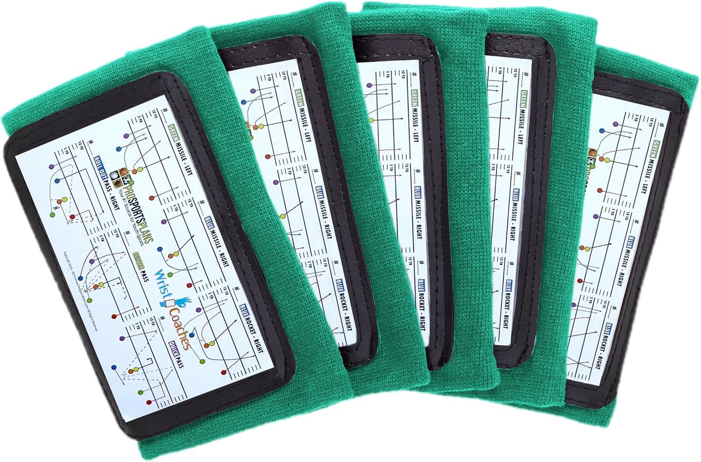 Football Play Wristbands for Youth Quarterbacks and Coaches