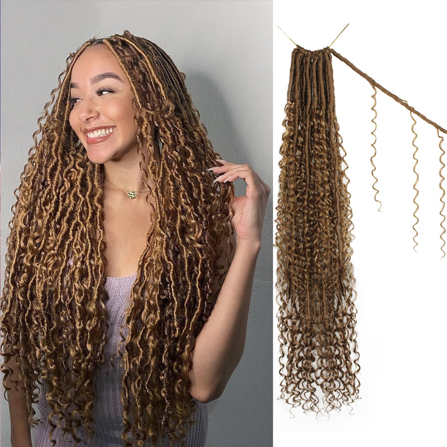 Boho Faux Locs Crochet Hair 30 Inch for Stunning Styles