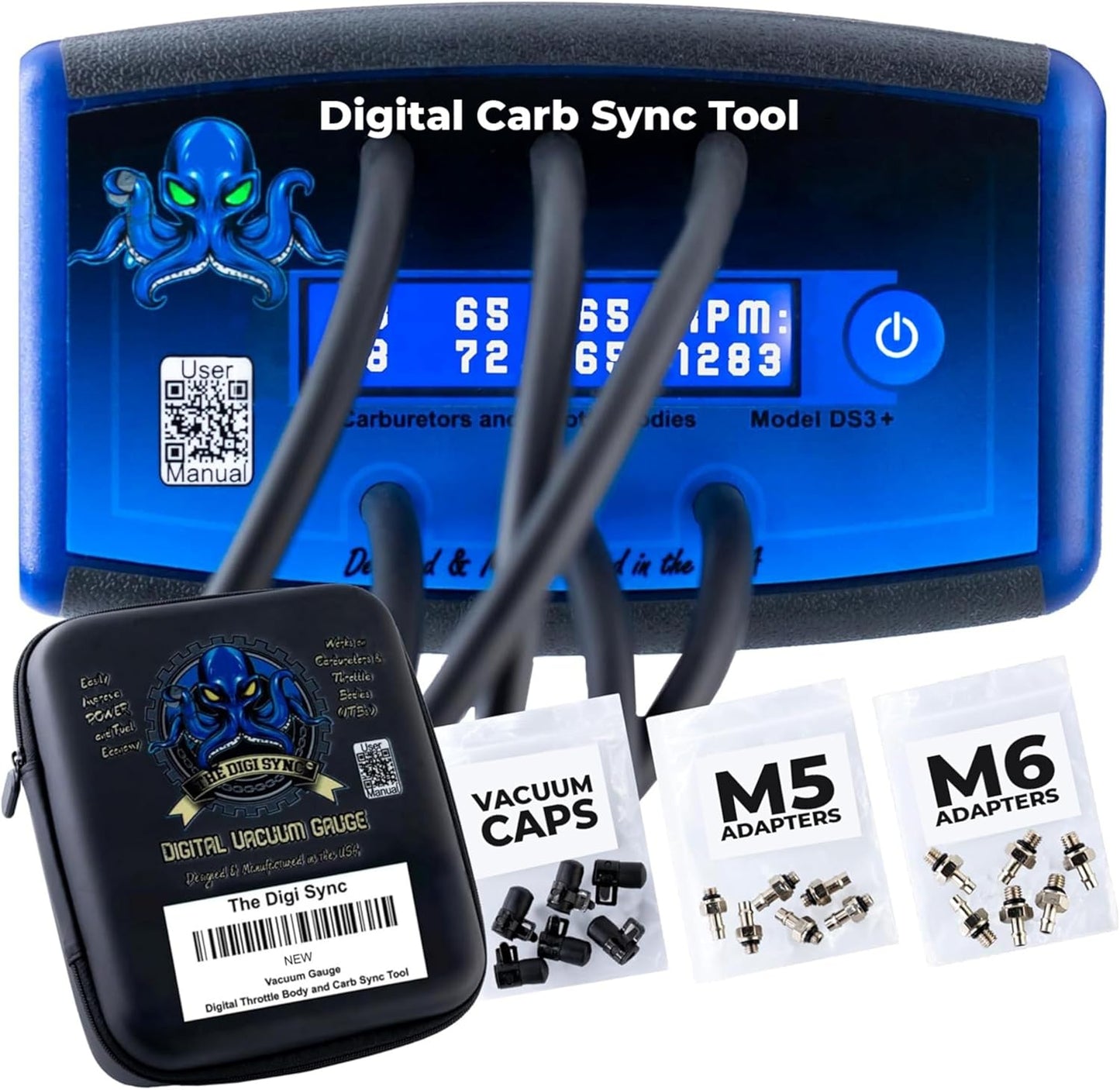 6-Channel Digi Sync Throttle Body Tool for Accurate Carb Sync