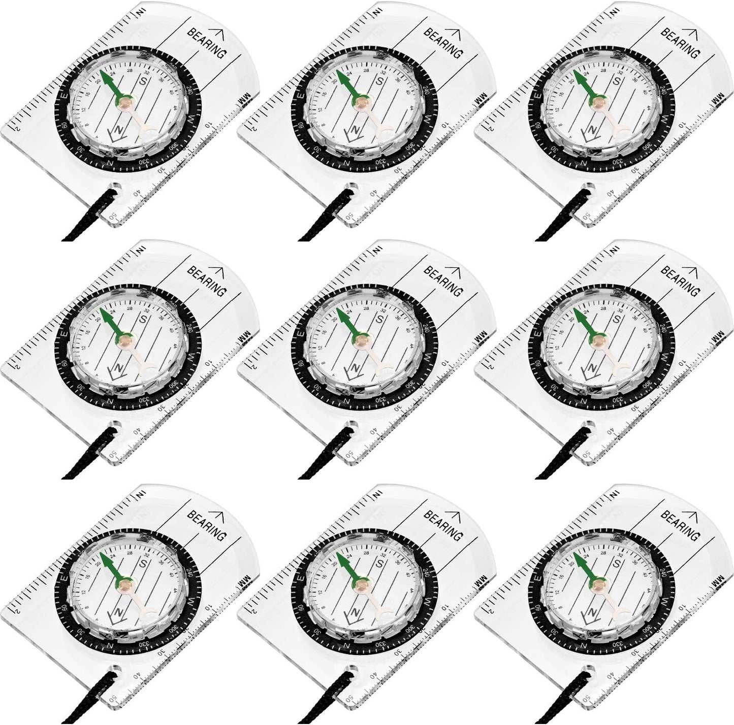 Waterproof Orienteering Compass Set