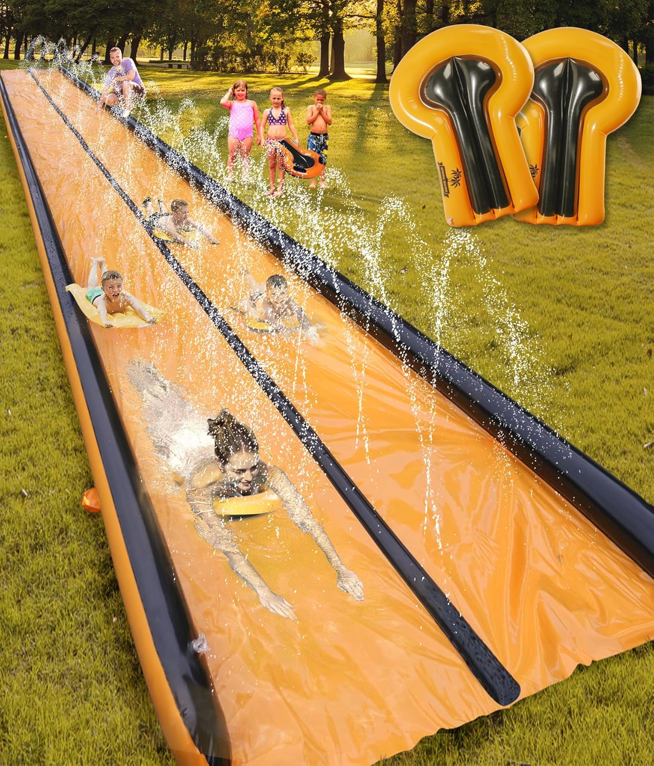 Slip and Water Slide for Kids and Adults - Extra Long Fun