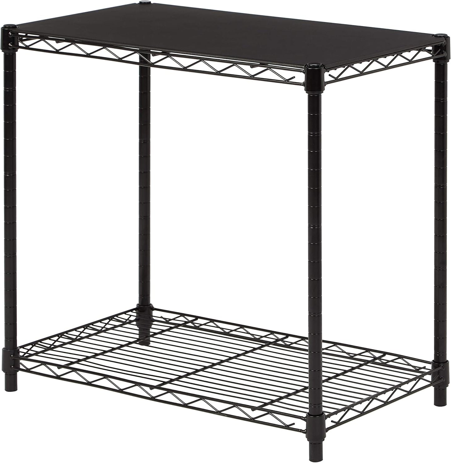 Space-Saving Storage Solution: Basics 2-Shelf, Black