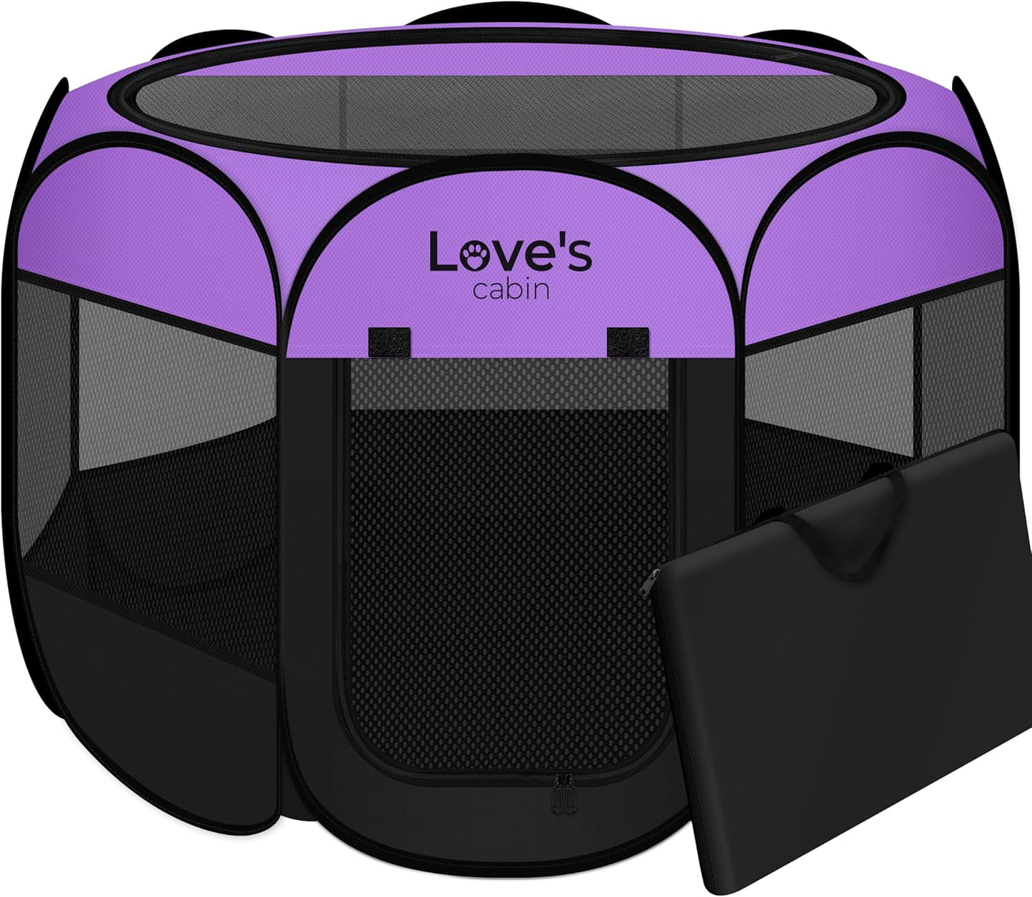Love's Cabin Medium Dog Playpen - Portable Indoor/Outdoor Tent