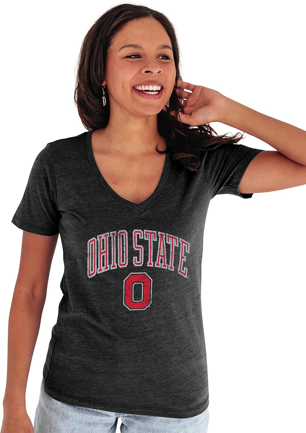 Ohio State Buckeyes Womens Tri-Blend T-Shirt for Fans