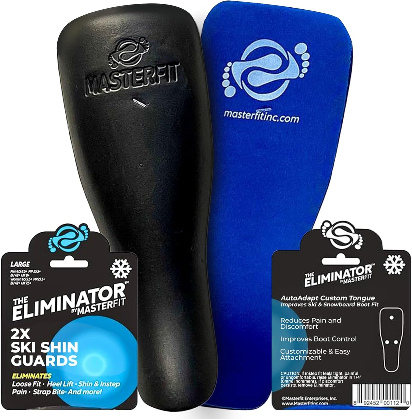 MASTERFIT Eliminator Ski Shin Guards - Ultimate Protection!