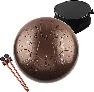 Steel Tongue Drum - 11 Notes 10 inches for Relaxation and Joy