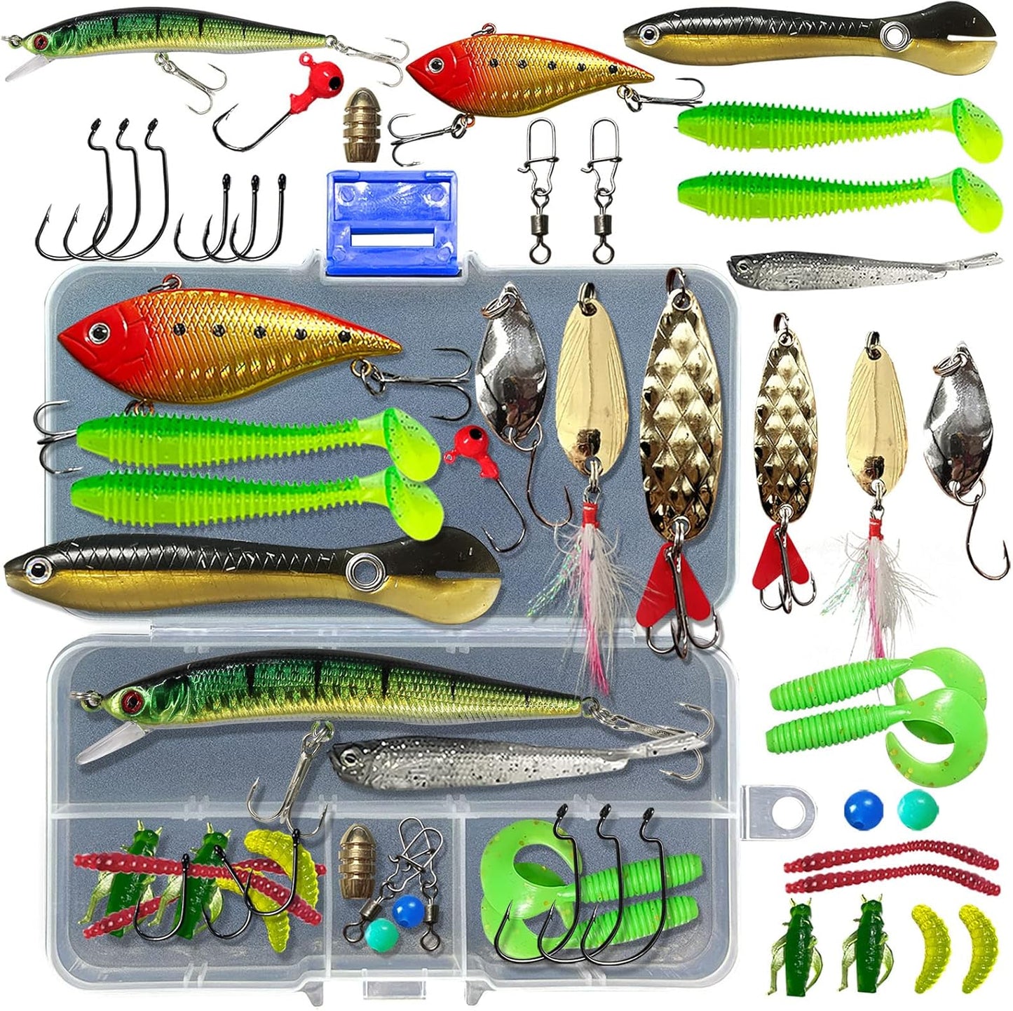 Bass Trout Fishing Lures Kit: Ultimate Gear Set!