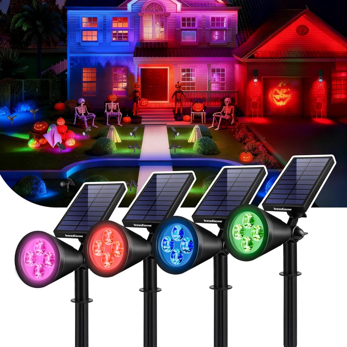 InnoGear Solar Lights Outdoor Waterproof for Halloween & Christmas