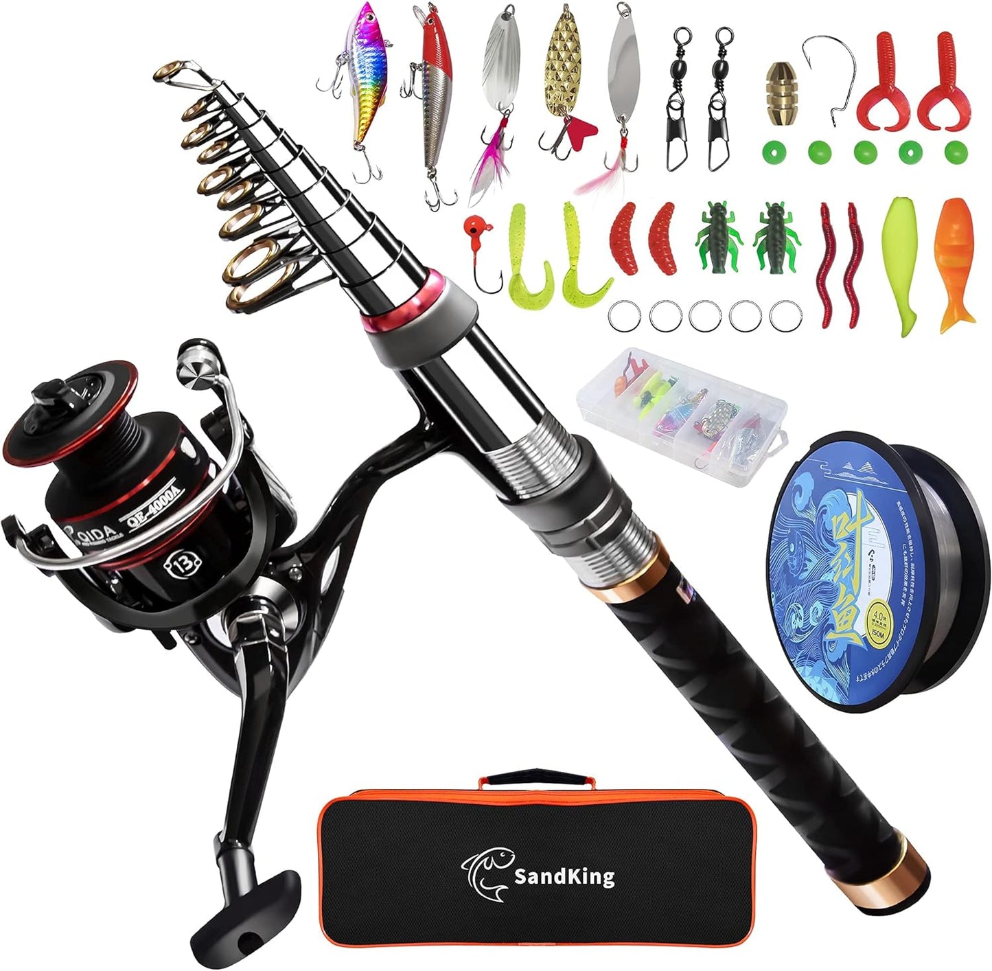 Ehowdin Carbon Fiber Fishing Kit - All-In-One Set