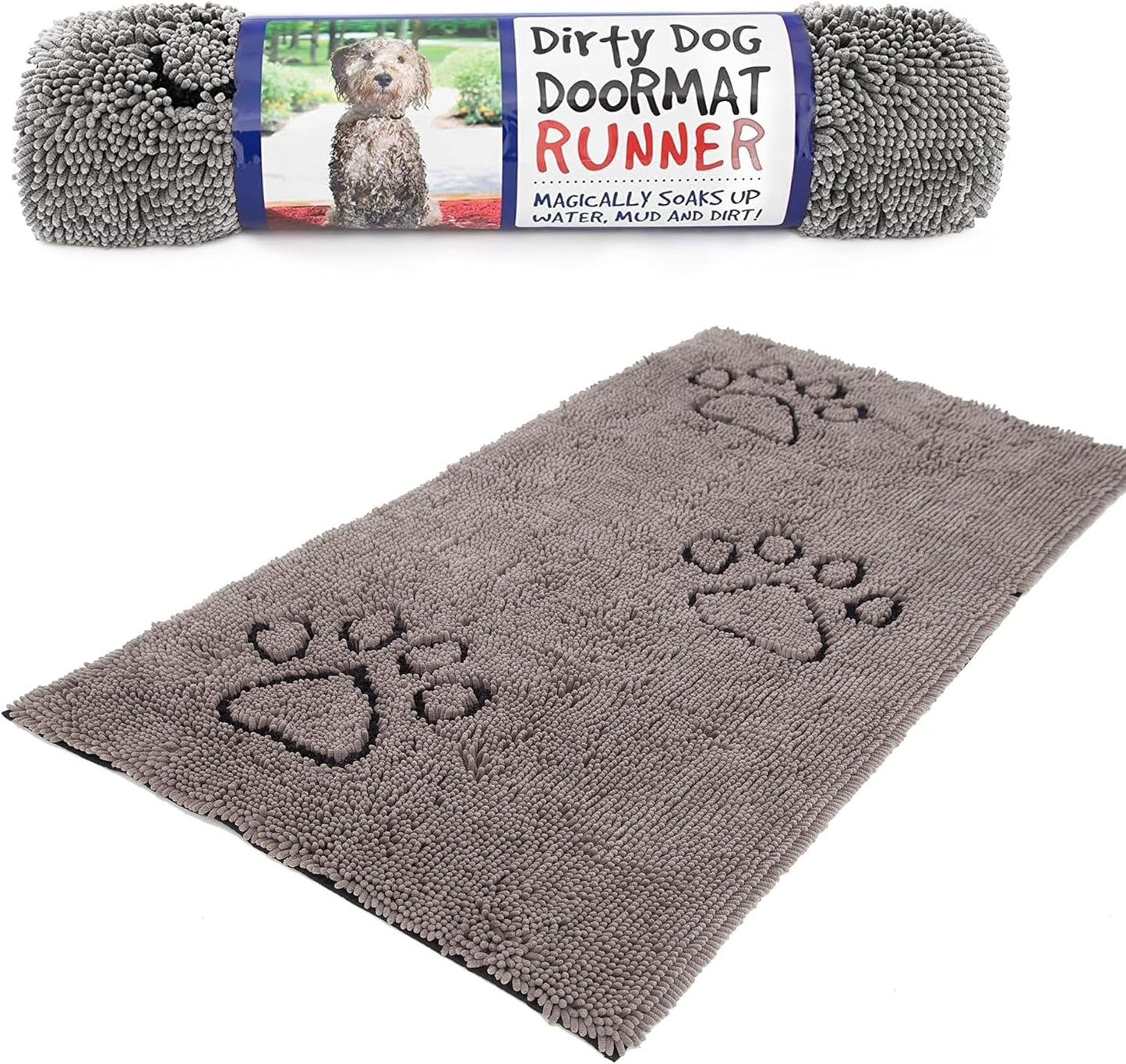 Dog Gone Smart Dirty Dog Doormat - Super Absorbent Rug for Pets