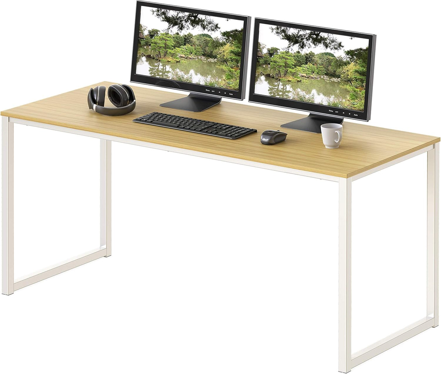 SHW Mission 48-Inch Home Office Computer Desk for Elegance