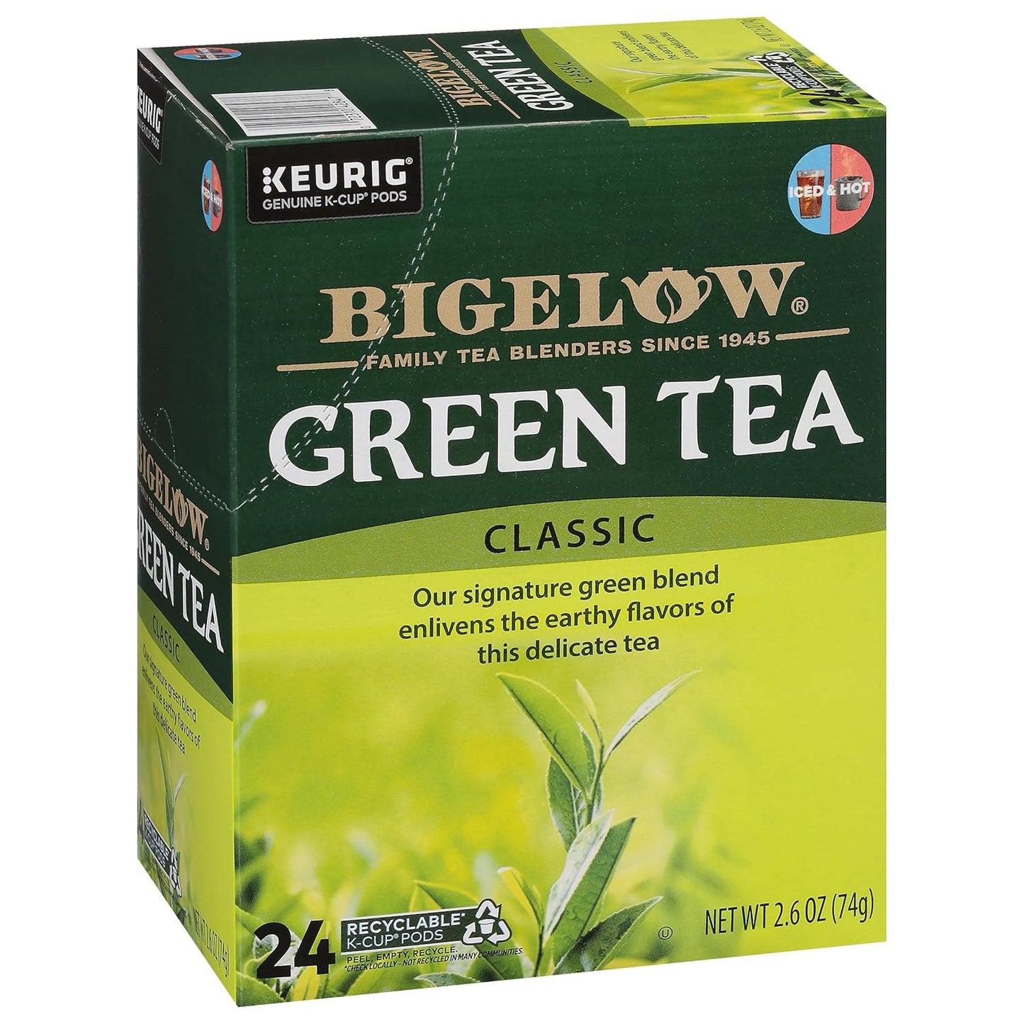 Bigelow Tea Green Tea K-Cup Pods for a Refreshing Brew