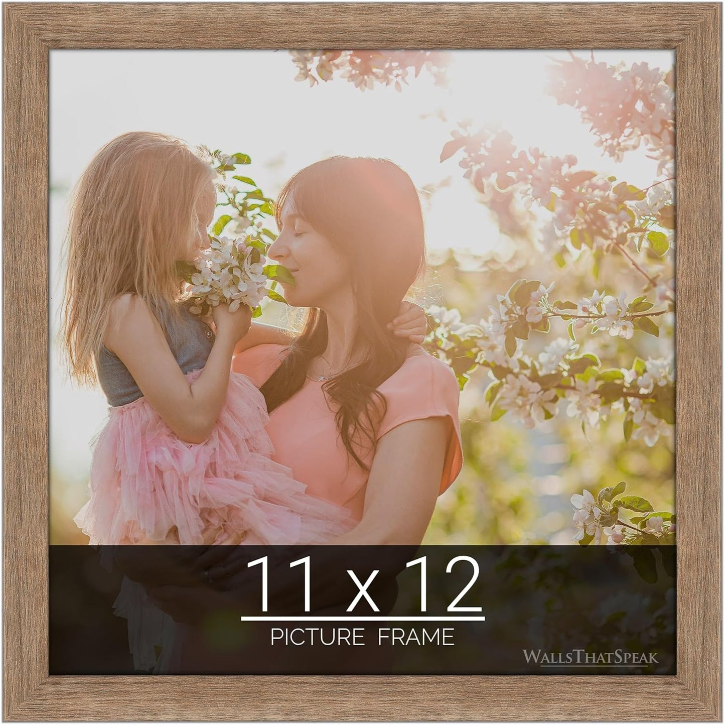 Brown Barnwood Picture Frame for Puzzles and Artwork Display