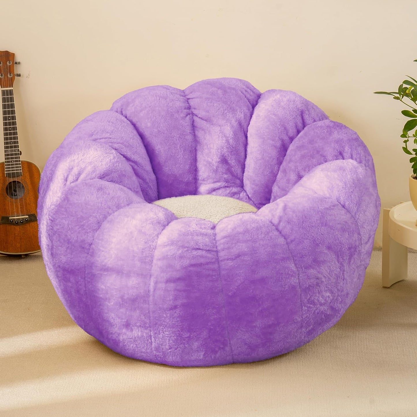 Pumpkin Bean Bag Sofa: Comfy Seating for Teens & Kids