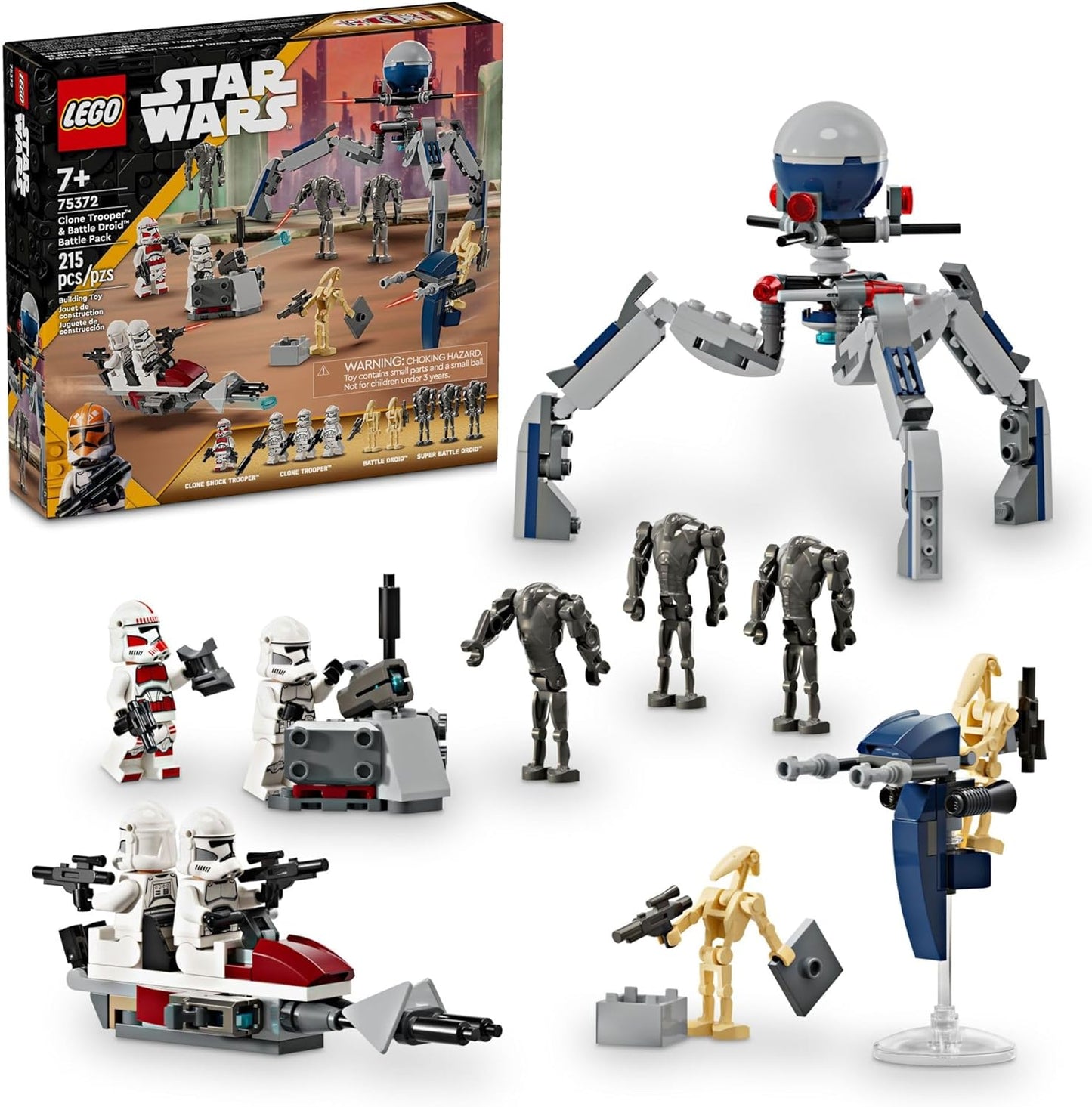 LEGO Star Wars Battle Pack: Build Speeder Bike & Defend with Clone Trooper & Battle Droid