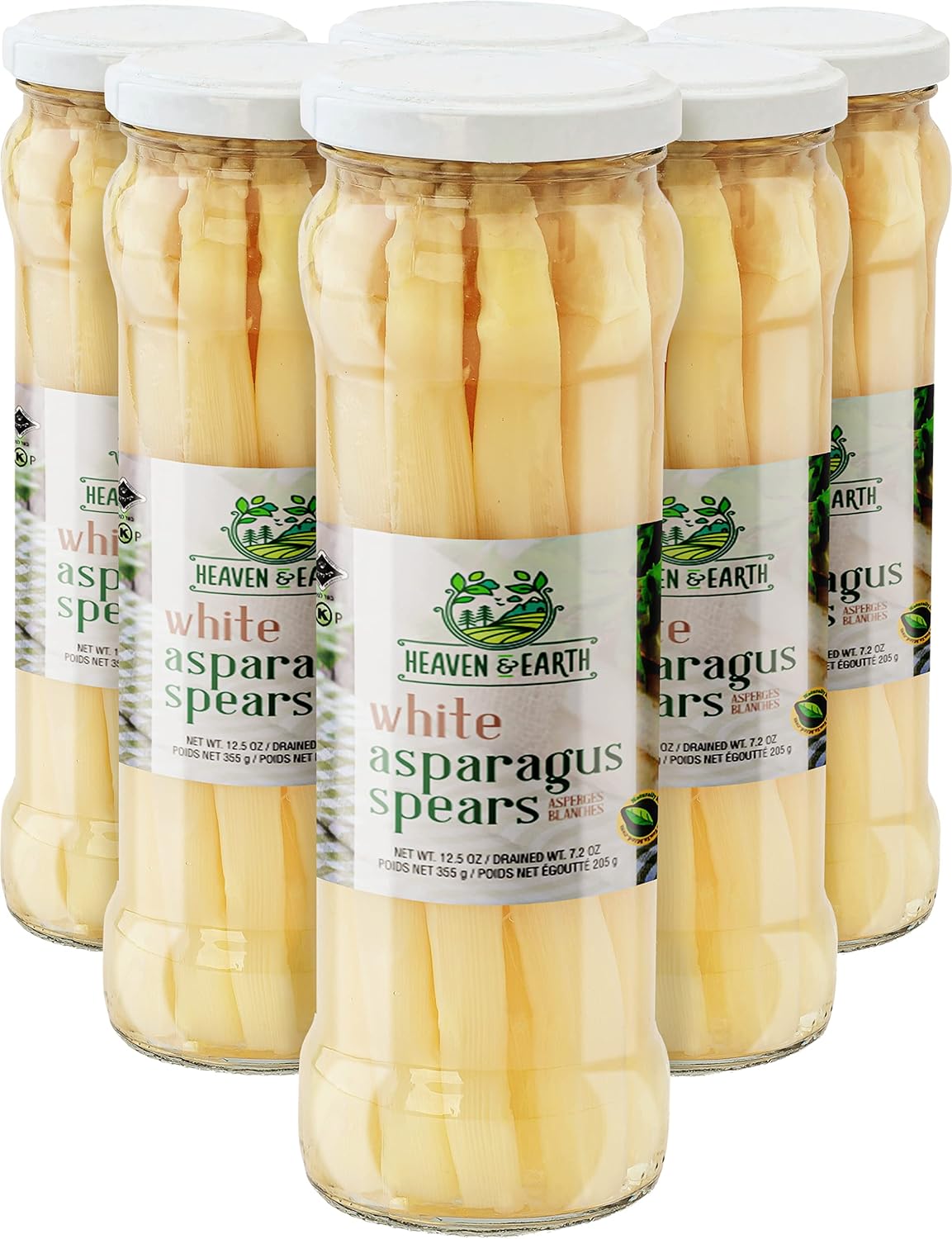 Heaven & Earth White Asparagus Spears - All Natural Snack Option