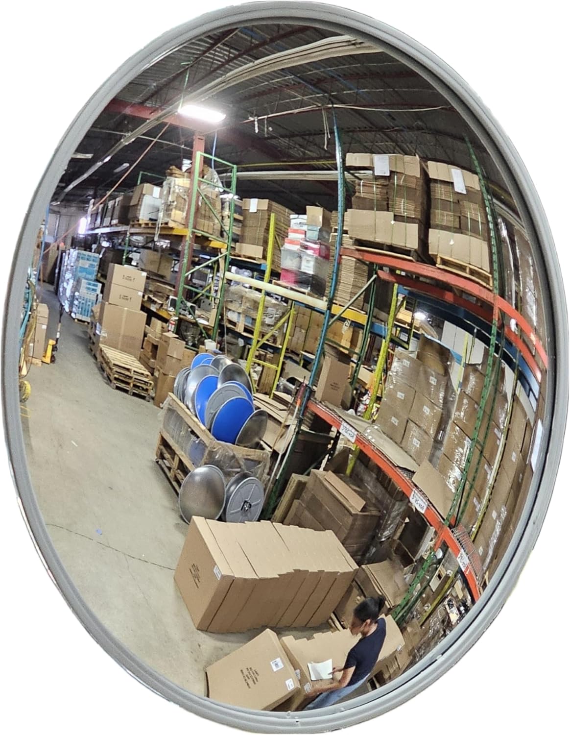 18 Acrylic Outdoor Convex Security Mirror for Safety and Visibility