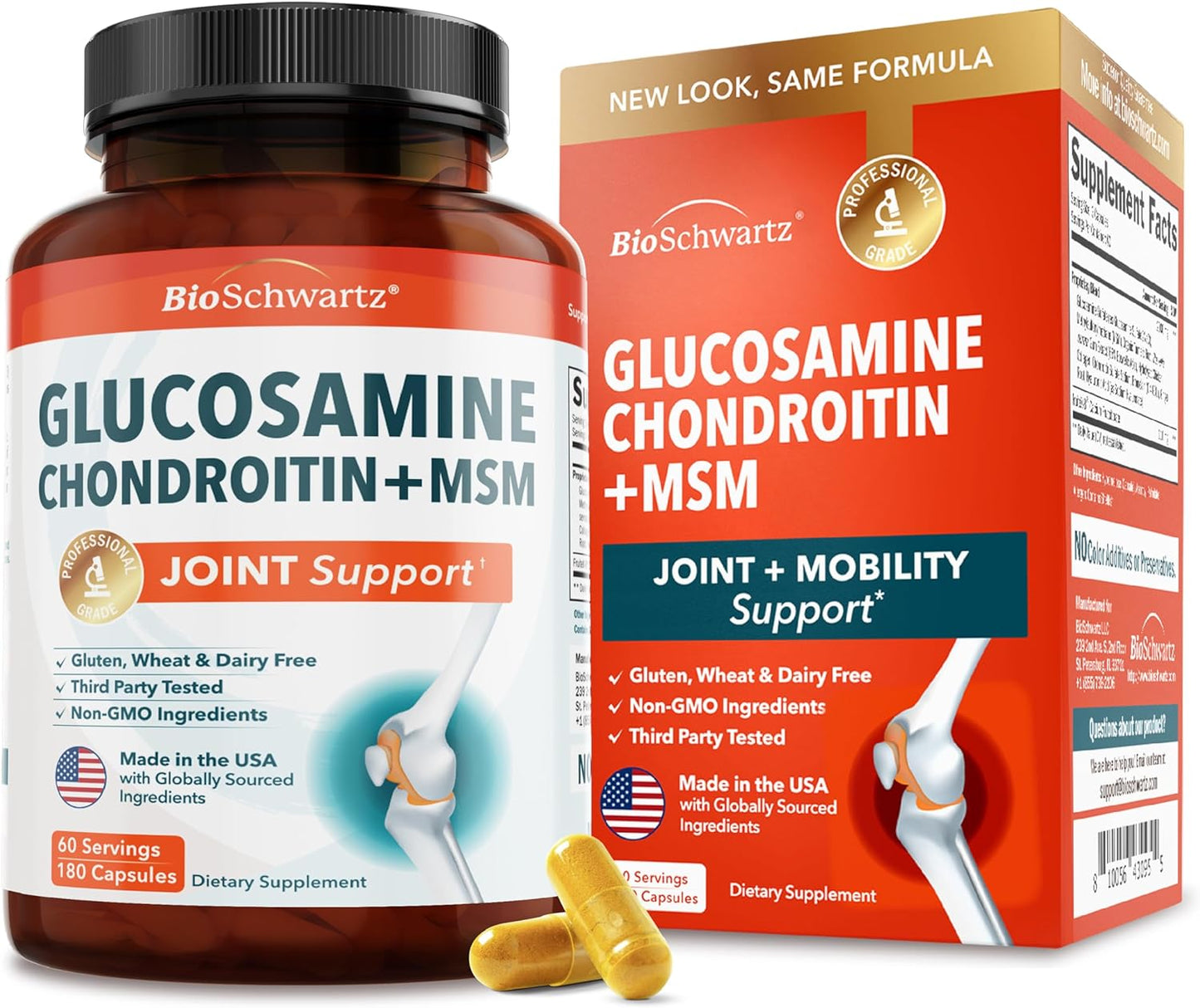 Triple Strength Glucosamine Chondroitin MSM Joint Support Supplement