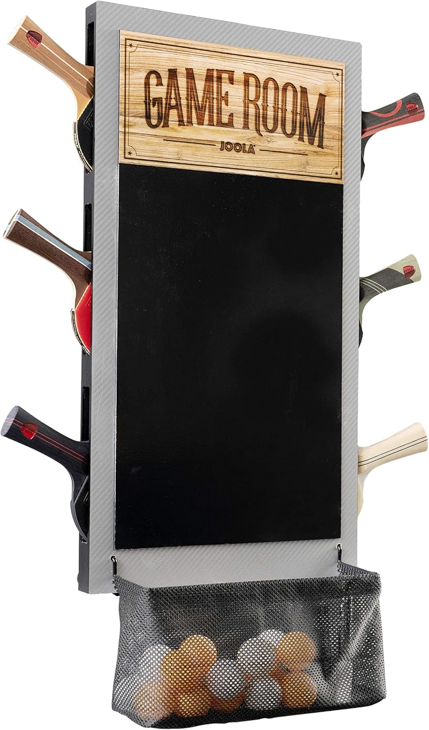 JOOLA Game Room Organizer with Paddle Holder and Scoreboard