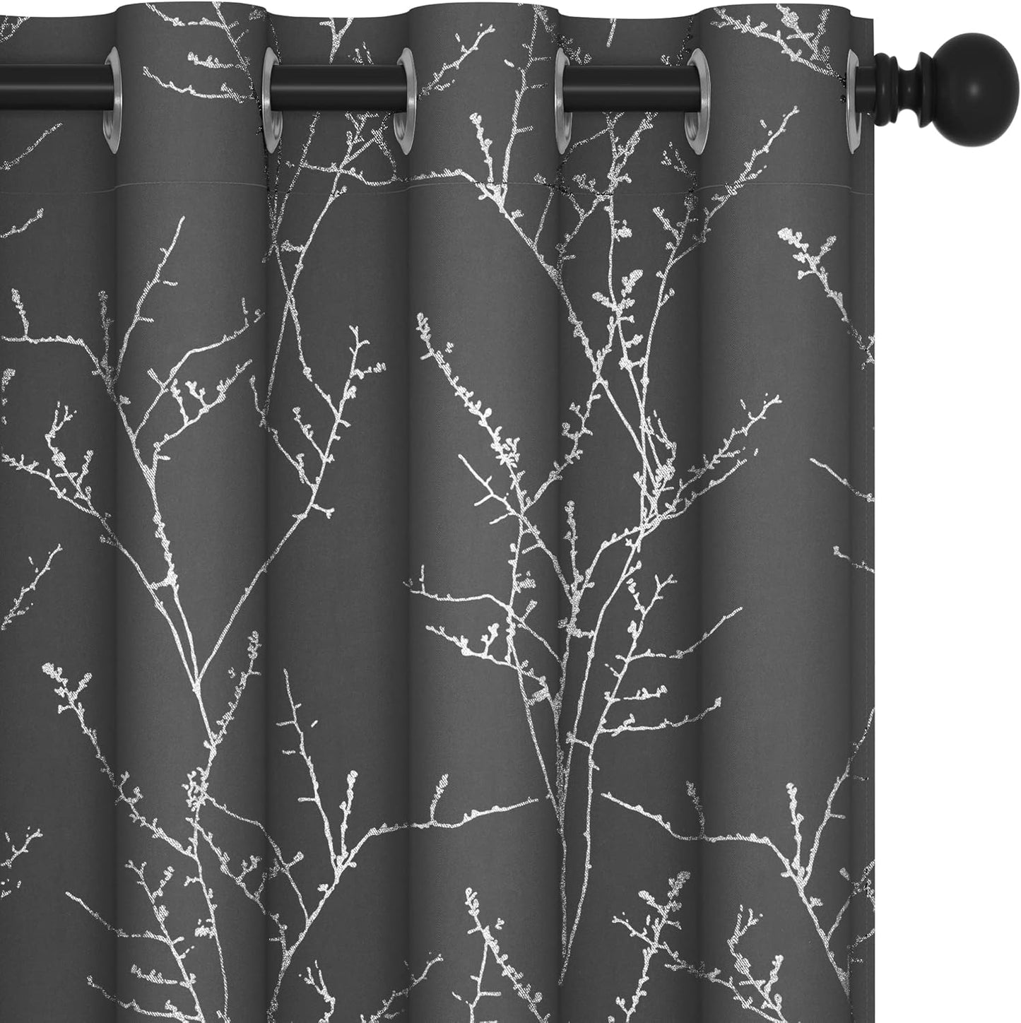 Deconovo Grey Blackout Curtains for Ultimate Sleep and Privacy