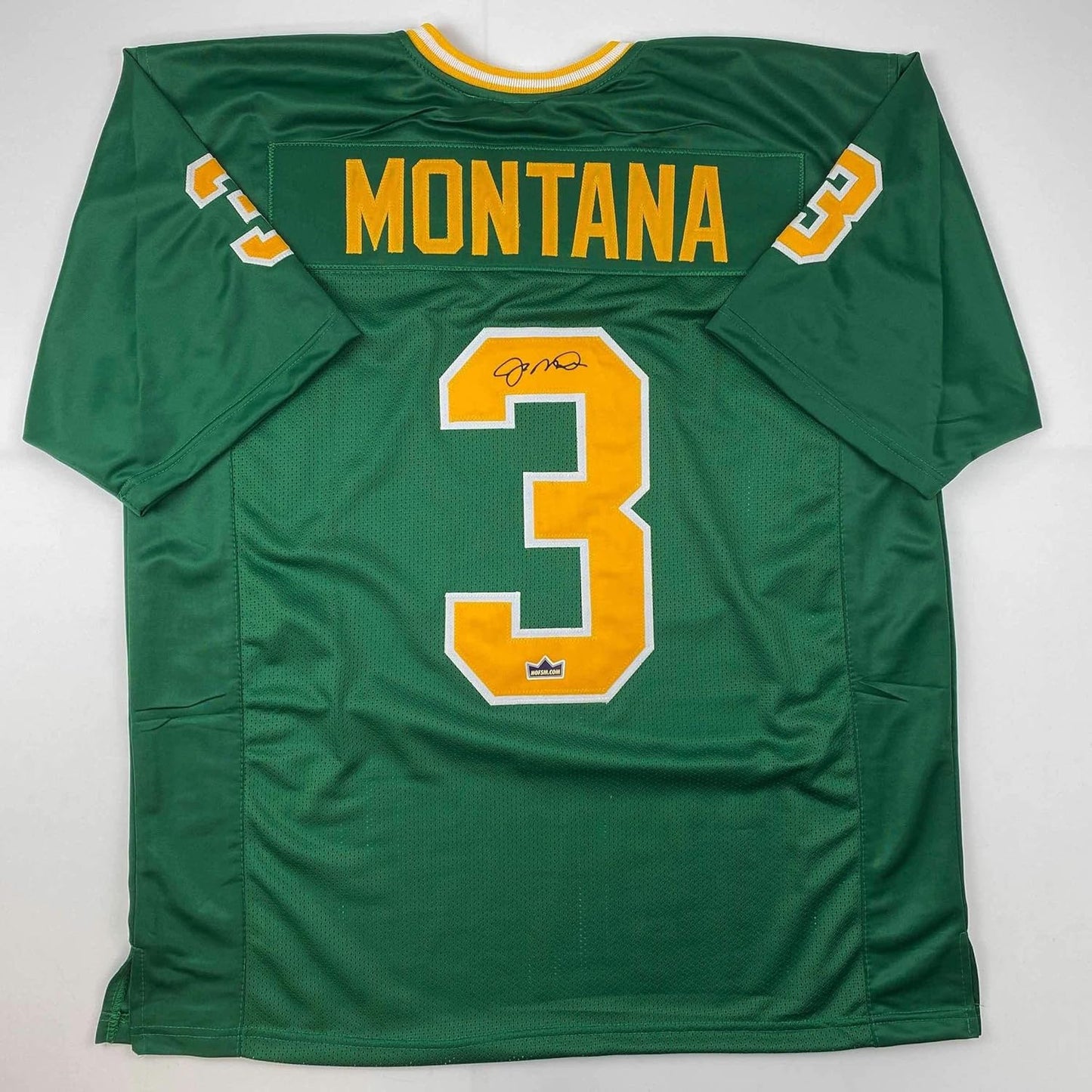 Facsimile Autographed Joe Montana Notre Dame Jersey for Fans