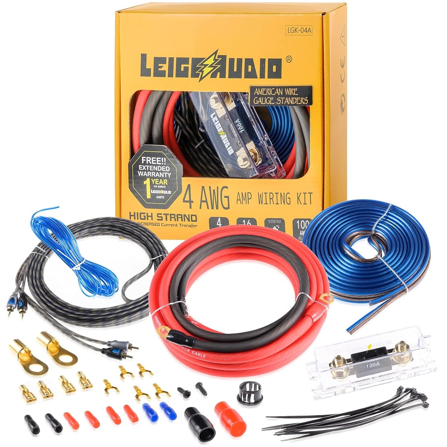 4 Gauge Amp Wiring Kit for Powerful Car Audio Connections