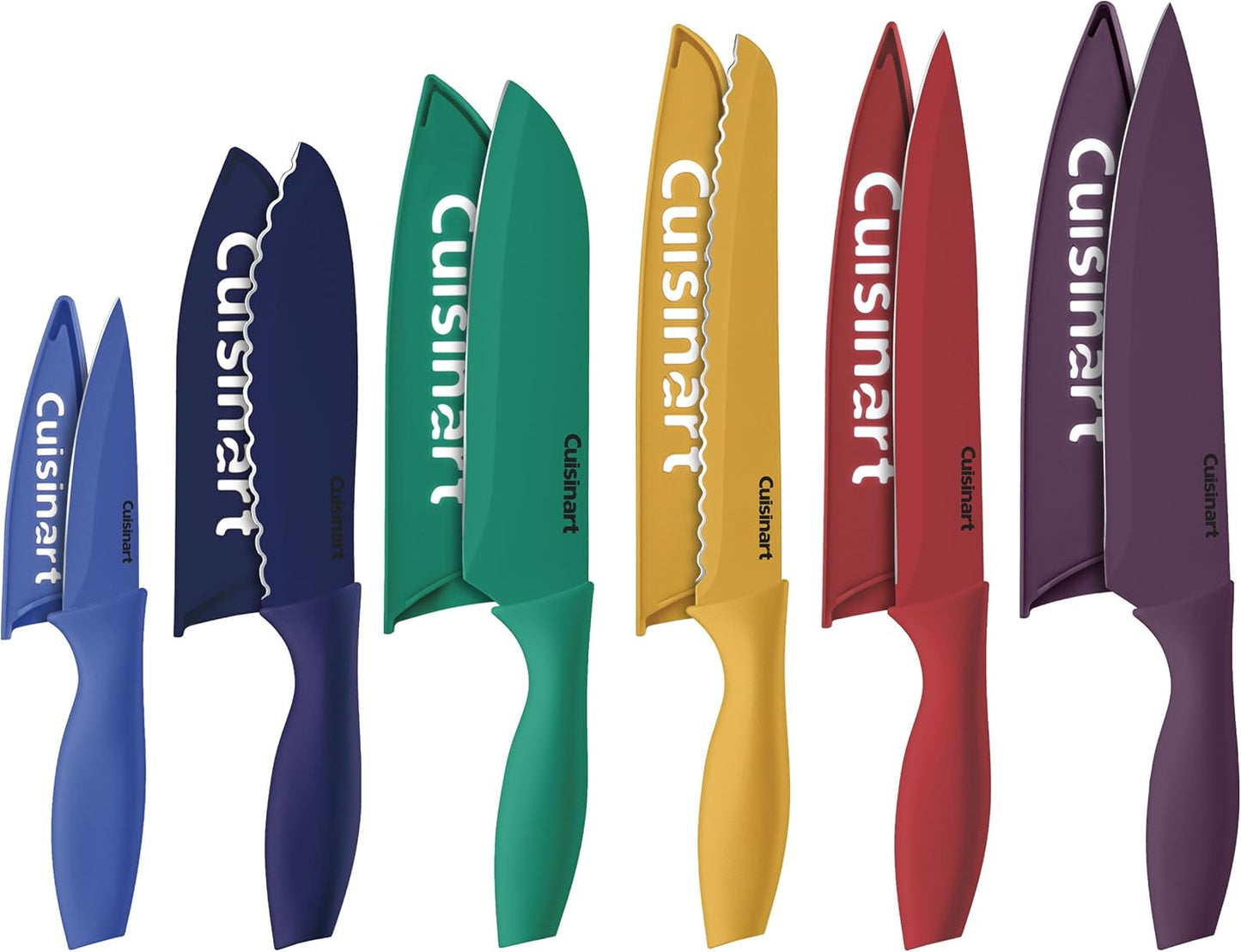 Cuisinart 12-Piece Ceramic Coated Stainless Steel Knife Set