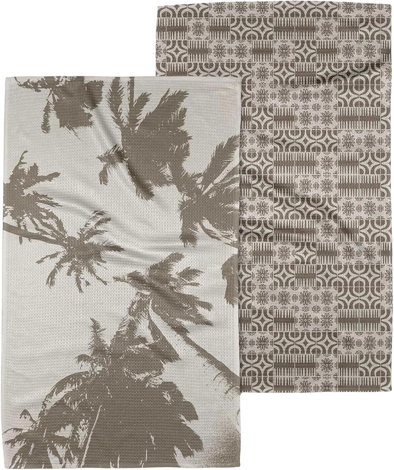 GEOMETRY Spring Kitchen Towels - Quick Dry Microfiber Cloths