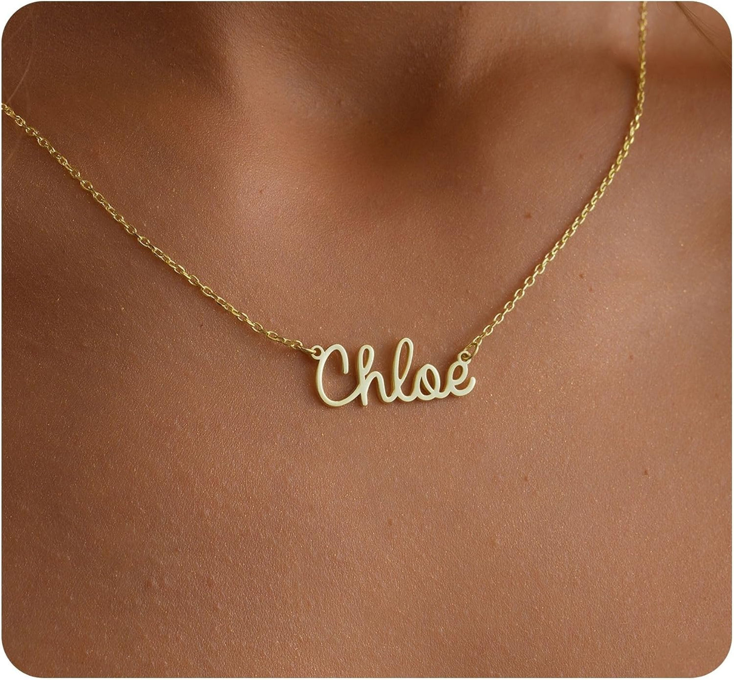 14K Gold Personalized Name Necklace - Custom Jewelry Gift